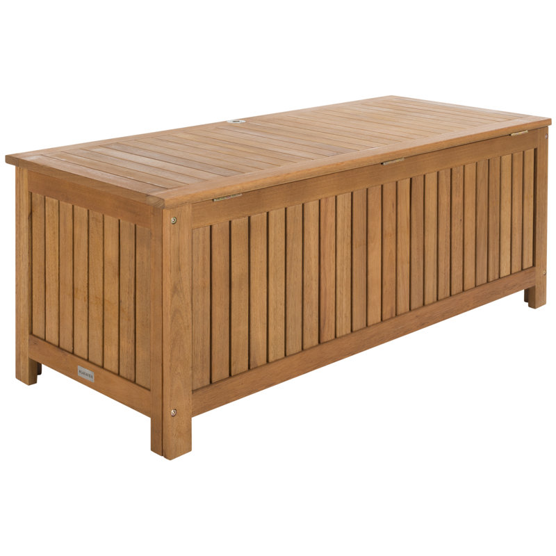 Safavieh Abri Water Resistant Eucalyptus Solid Wood Deck Box & Reviews